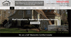 Desktop Screenshot of lanescontracting.com